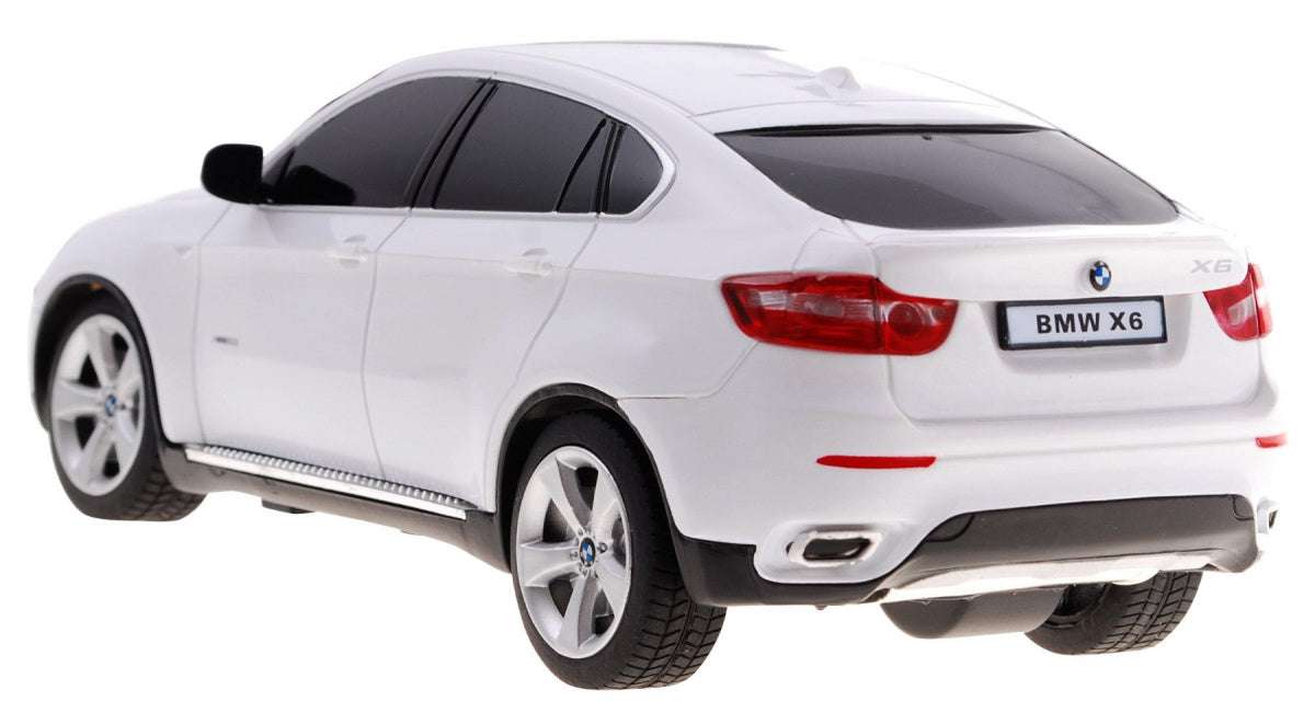 BMW X6 białe zdalnie sterowane auto RASTAR 1:24 replika SUV z gumowymi kołami i realistycznymi detalami