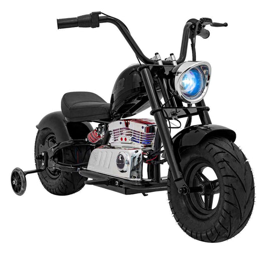 Chopper Warrior Motorek dziecięcy czarny elektryczny 350W z LED i MP3 USB