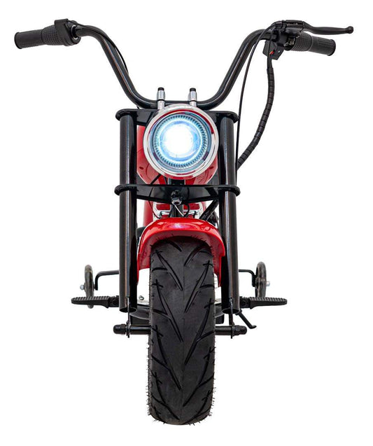 Pojazd Motorek Chopper Warrior czerwony dla dzieci z LED i MP3