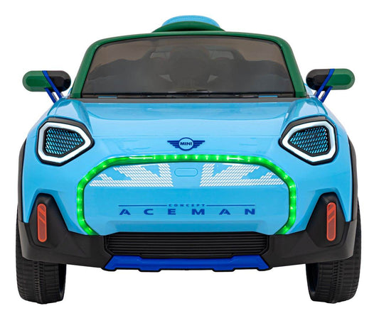 Mini Concept Aceman niebieski zdalnie sterowany pojazd dla dzieci z LED i piankowymi kołami EVA