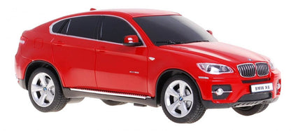 BMW X6 czerwone zdalnie sterowane auto w skali 1:24 model SUV z gumowymi kołami