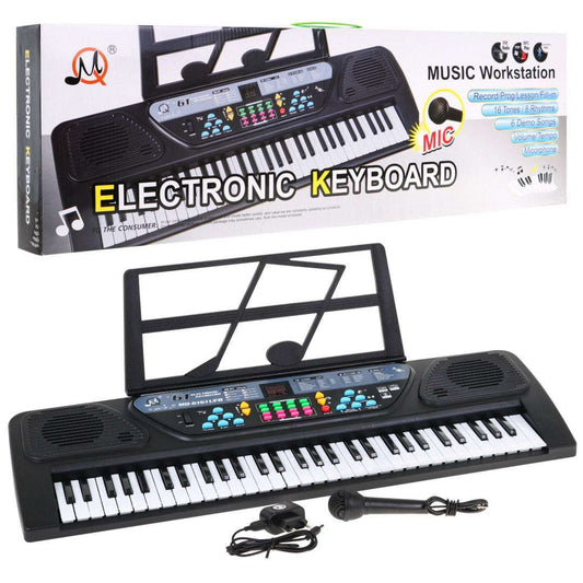 Keyboard Dzieci MQ 6161 z trybem nauki, mikrofonem i nagrywaniem dla dzieci 5-10 lat