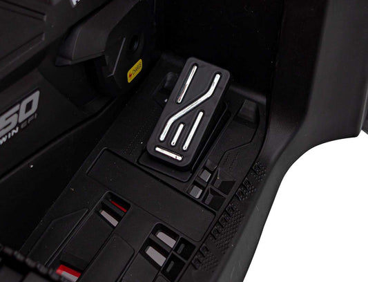 Quad Can Am Outlander ATV gray foot pedal detail for kids' remote-controlled ride-on toy