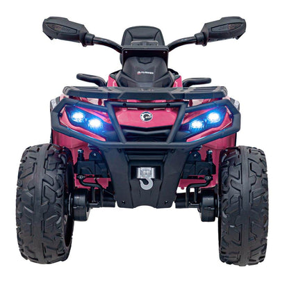 Pink Quad Can Am Outlander kids ATV with LED lights and remote control