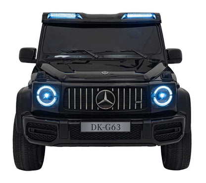 Mercedes G63 AMG XXL black electric ride-on car for kids with LED lights and remote control