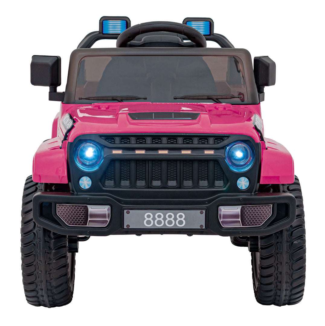 Pojazd Off Road Mountain Różowy dziecięcy samochód terenowy z LED-owymi światłami i pilotem zdalnego sterowania