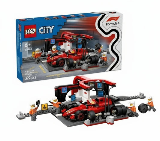 LEGO® CITY 60443 Pit stop i mechanicy z Ferrari