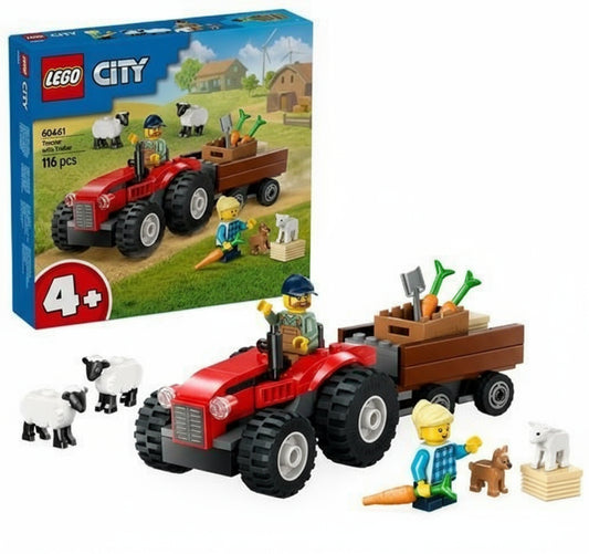 LEGO® CITY 60461 Czerwony traktor z przyczepą