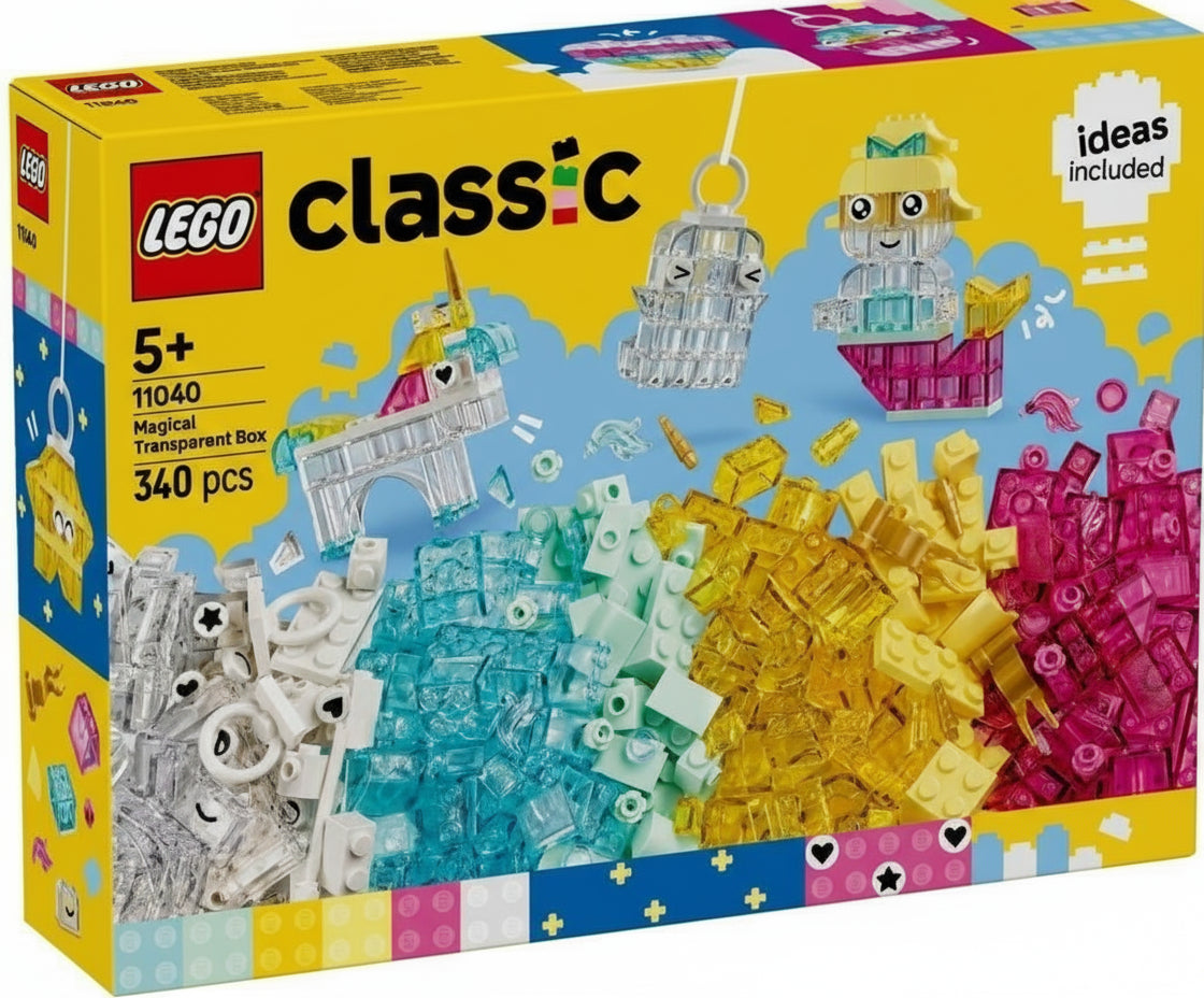 LEGO® Classic Magiczny zestaw z przezroczystymi klockami