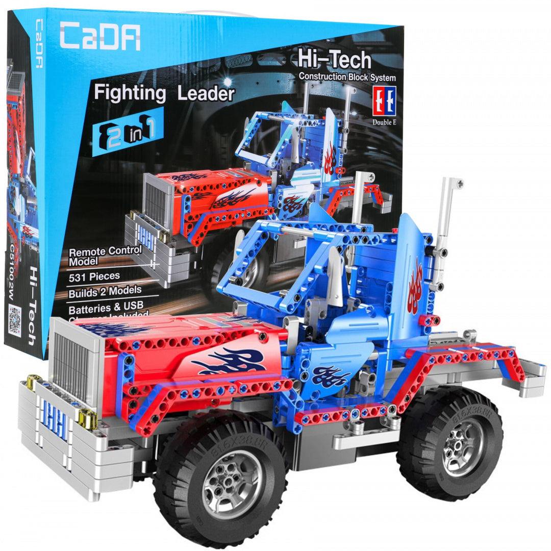 CaDA 531 El Zdalnie Sterowana Terenówka 2w1 RC model z klocków, terenowe auto i ciężarówka, 531 elementów, dla dzieci 6+