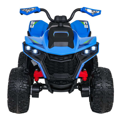 Blue Quad Fast Wheel kids electric quad with 4x35W motors and LED lights