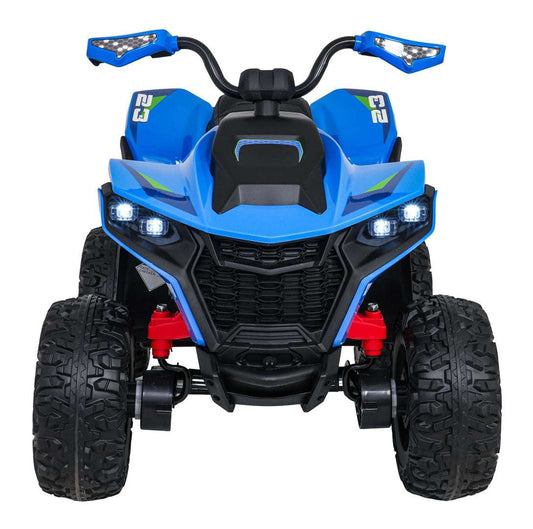 Blue Quad Fast Wheel kids electric quad with 4x35W motors and LED lights