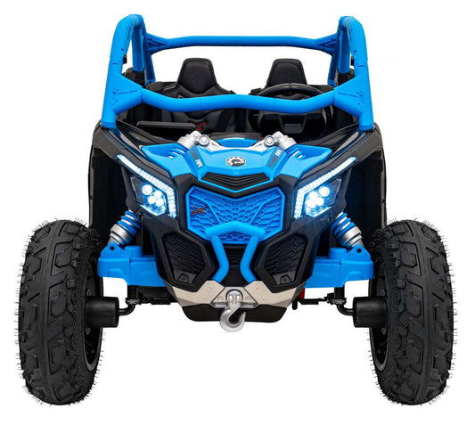 Blue Buggy Maverick Turbo RR children's electric ride-on car with LED lights and off-road tires