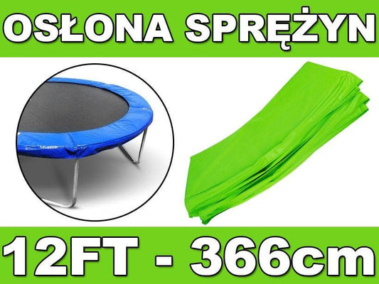 Kołnierz ochronny SkyRamiz zielony do trampoliny 366 cm 12FT zabezpieczający sprężyny