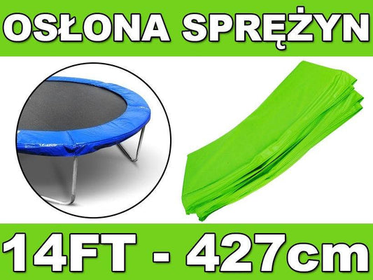 Kołnierz Ochronny SkyRamiz zielony ochraniacz sprężyn trampoliny 14FT 427 cm