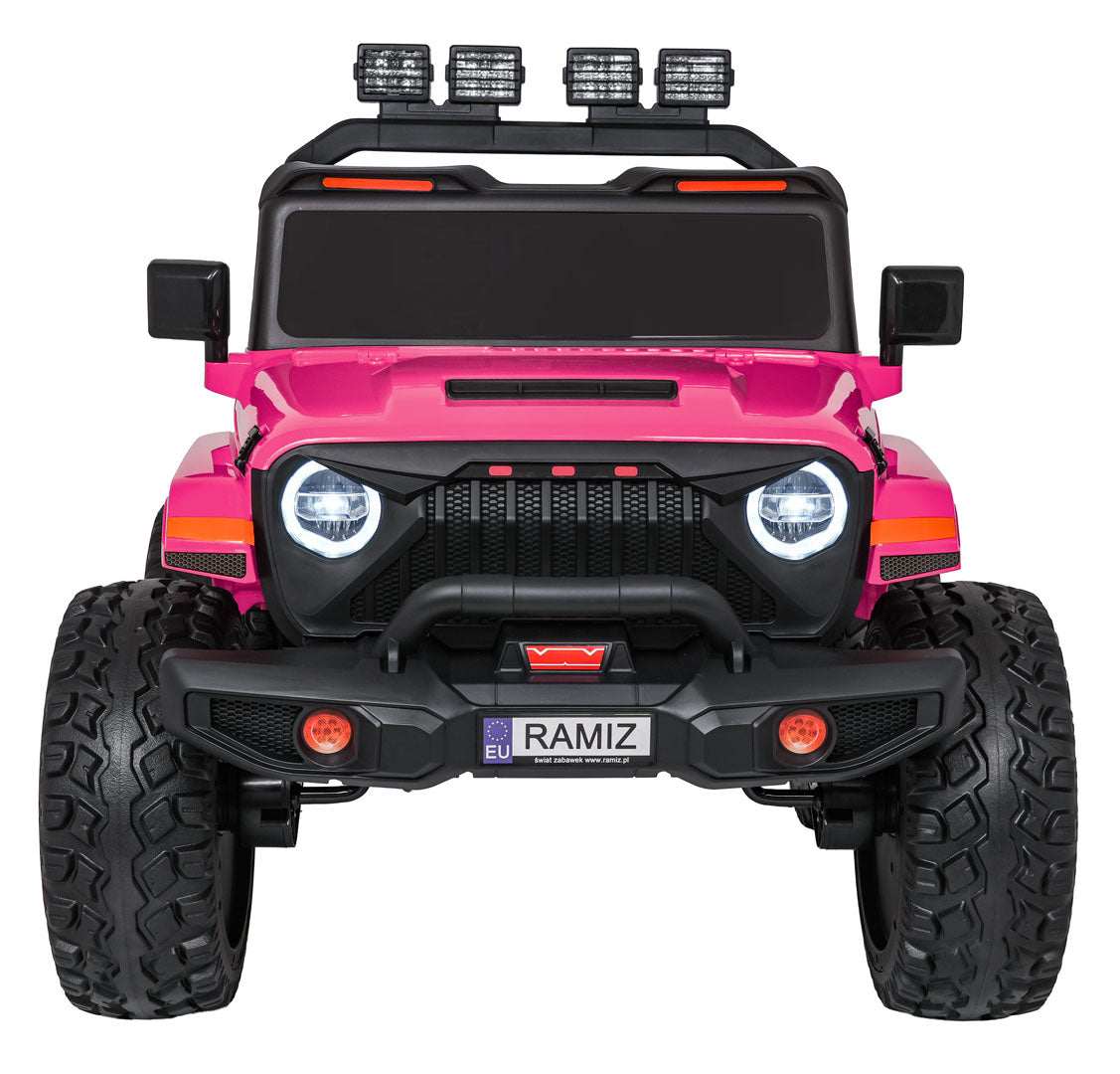 Pojazd Extreme Sport 4x4 dla dzieci różowy z napędem 4x4 i LED światłami