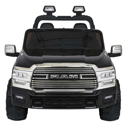 Pojazd RAM 3500 czarny dla dzieci 2x200W z LED i pilotem 2.4 GHz, elektryczny samochodzik zabawkowy.