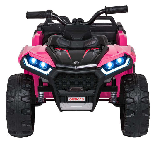 Różowy Quad Sport TX ATV dla dzieci z LED światłami i pilotem zdalnego sterowania