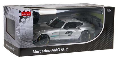 Autko zdalnie sterowane Mercedes-AMG GT2 1:14 szare RASTAR model RC