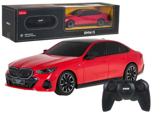 Autko zdalnie sterowane czerwone BMW i5 Rastar w skali 1:24 z pilotem 2.4 GHz dla hobbystów RC