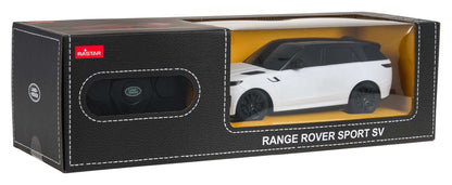 Rastar RC 1 24 biały zdalnie sterowany model Range Rover Sport SV w pudełku
