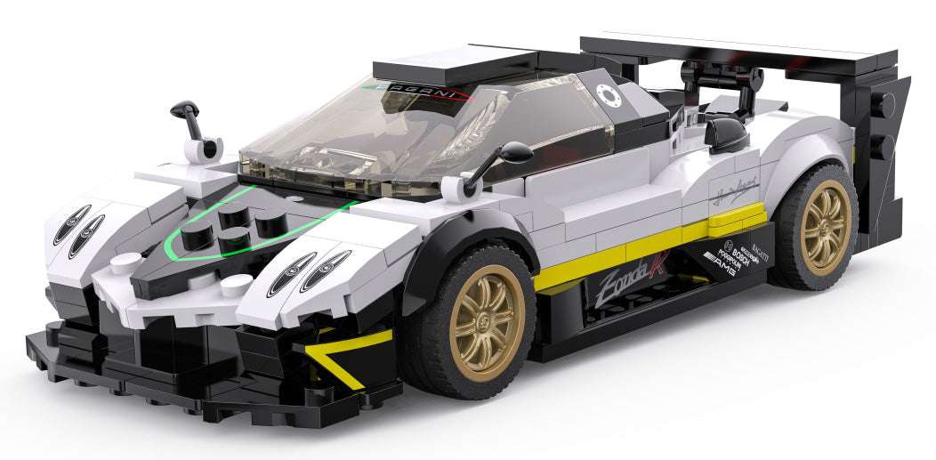 Pagani Zonda R white 1:28 scale model car by RASTAR with detailed design and rubber wheels for collectors