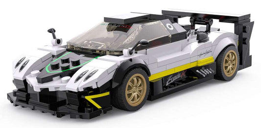 Pagani Zonda R white 1:28 scale model car by RASTAR with detailed design and rubber wheels for collectors