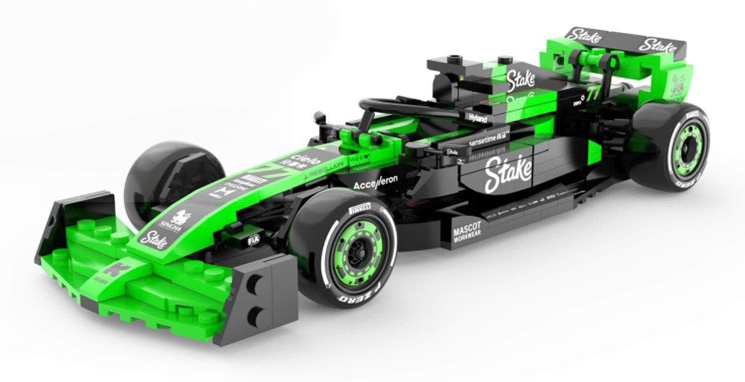 Bolid 124 Sauber C44 model wyścigowy F1 w skali 1:24 zielono-czarny z gumowymi kołami