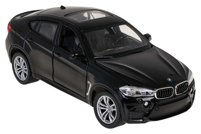metalowy model BMW X6M w skali 1:24 czarny z otwieranymi drzwiami i maską kolekcjonerski